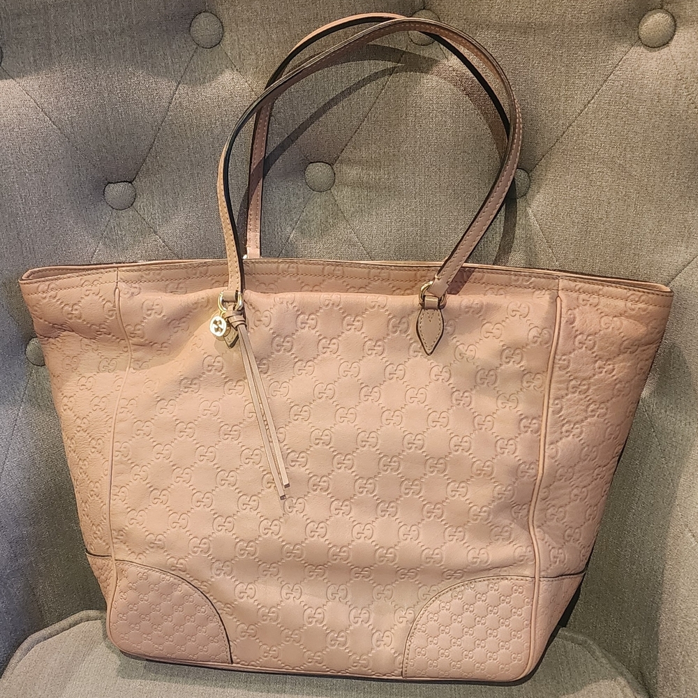 Gucci Blush Pink Embossed Tote